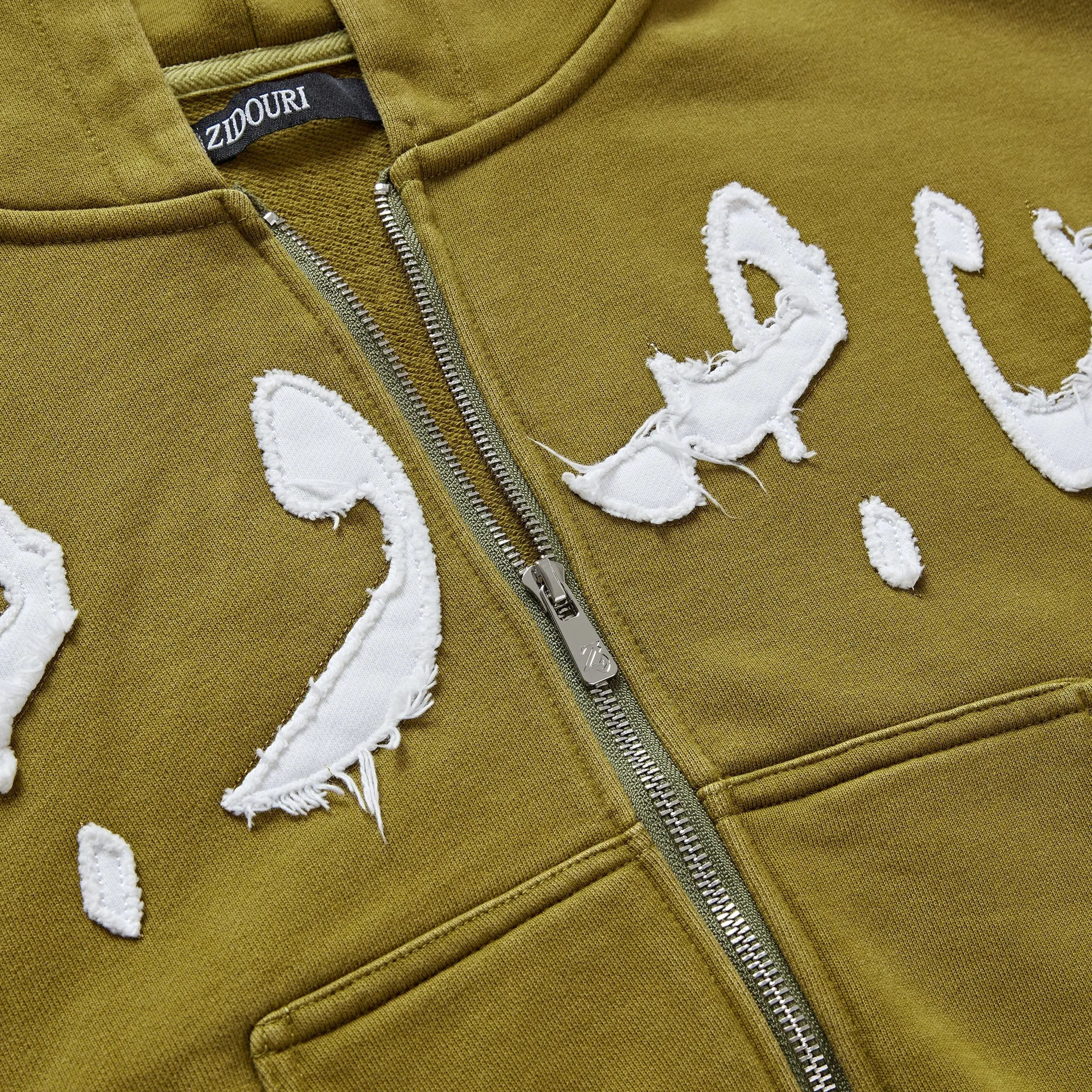RAYHAN PATCHWORK ZIP UP