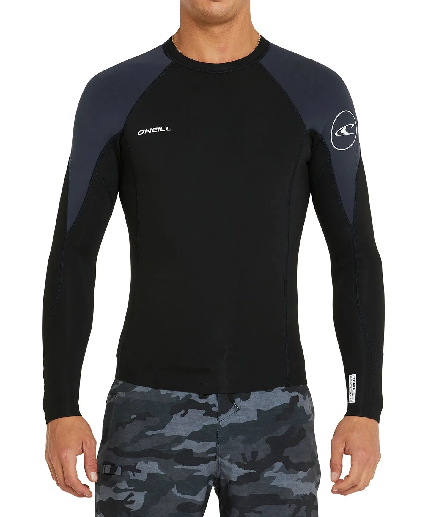 Reactor 1.5mm Long Sleeve Wetsuit Jacket - Black Gunmetal