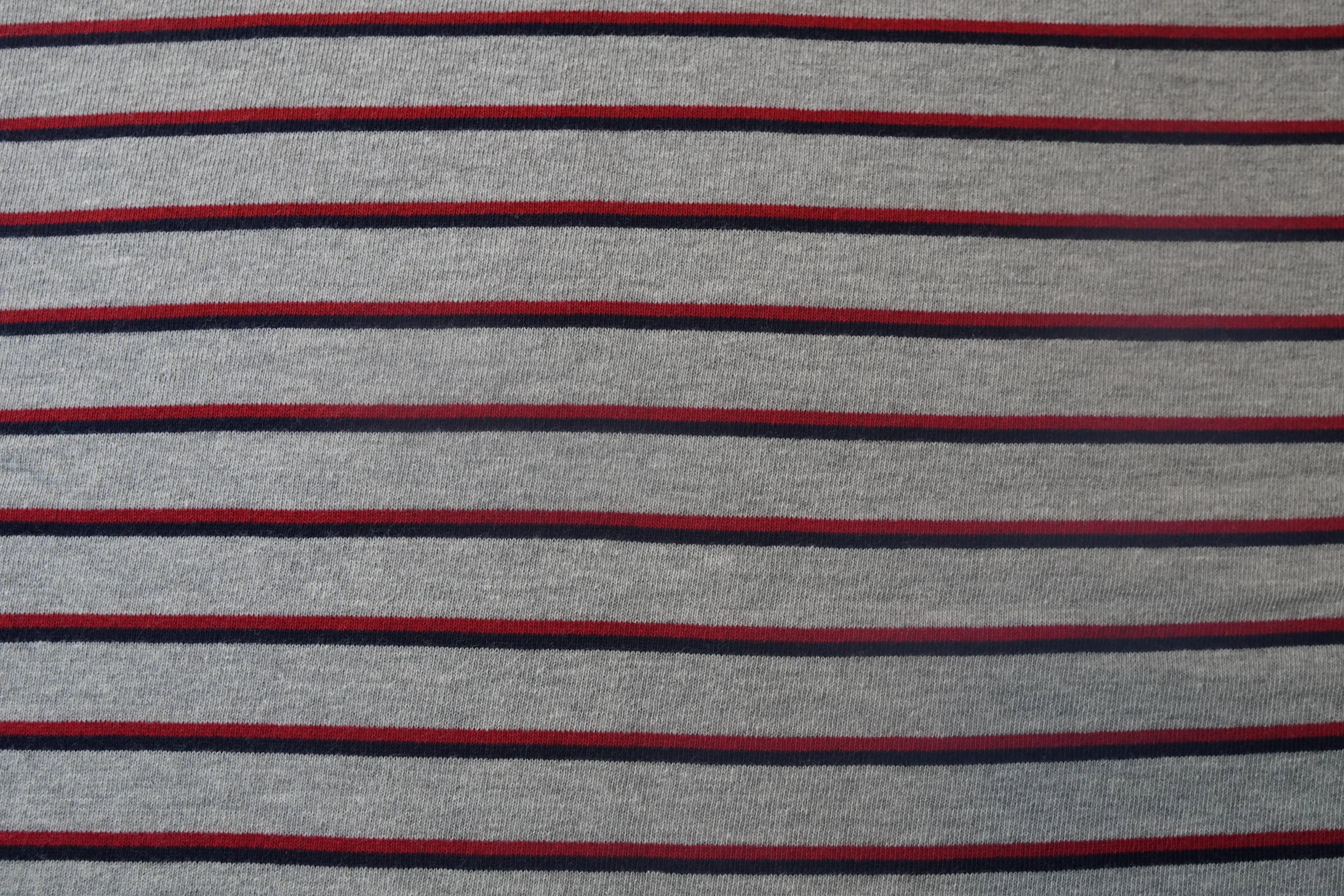 Red and Blue Striped Fleece
