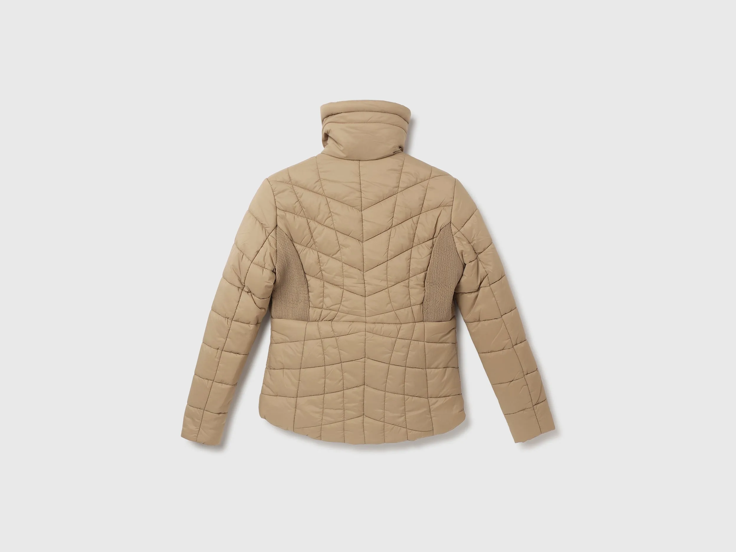 Regular Fit High Neck Solid Jacket