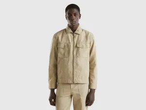 Regular Fit Solid Jacket