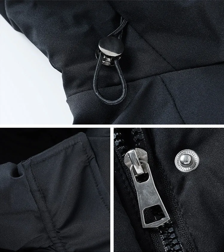 Relaxed-Fit Water-Resistant Puffer Jacket for Women Zip Up and Hooded