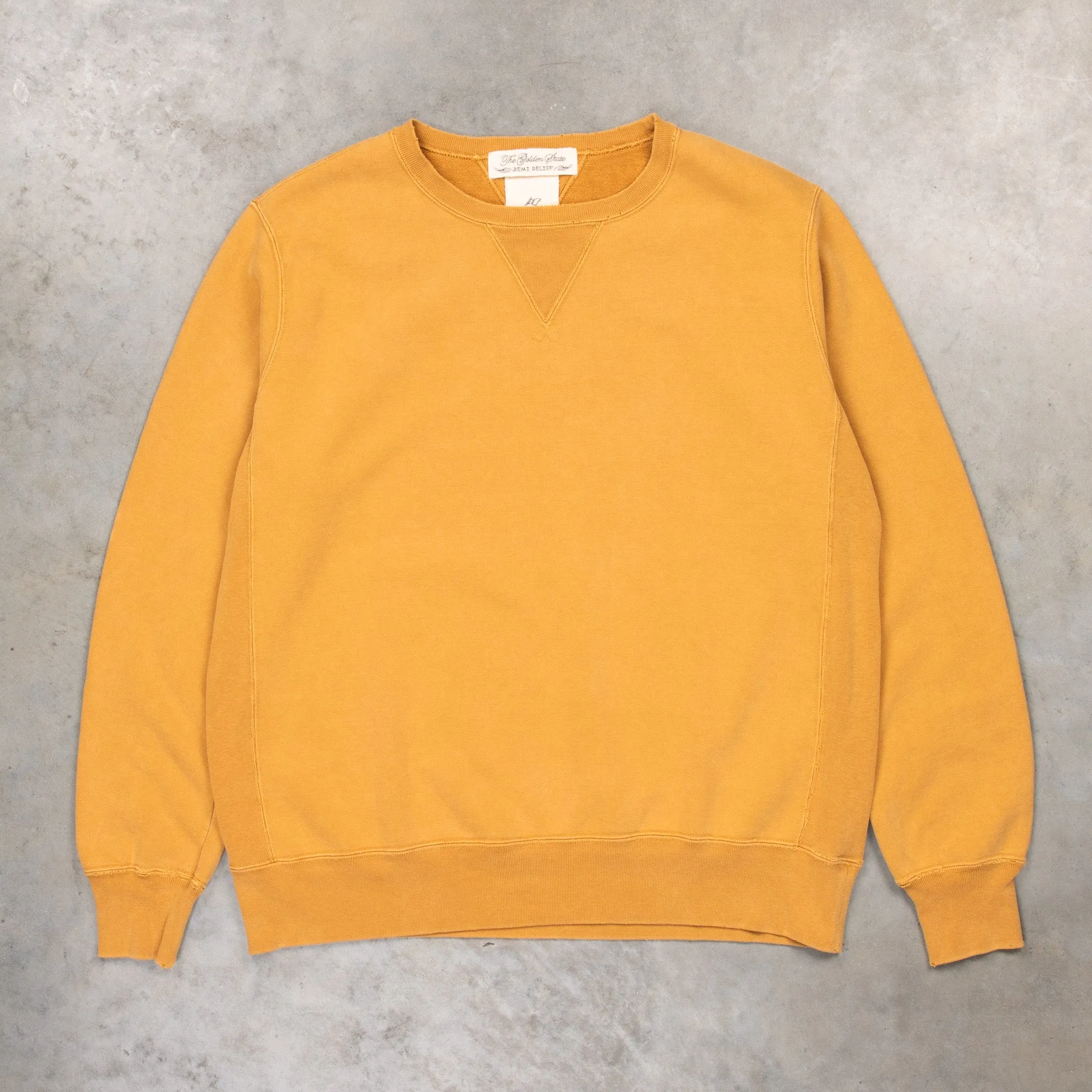 Remi Relief Special Finish Sweat Crew Neck Golden Brown