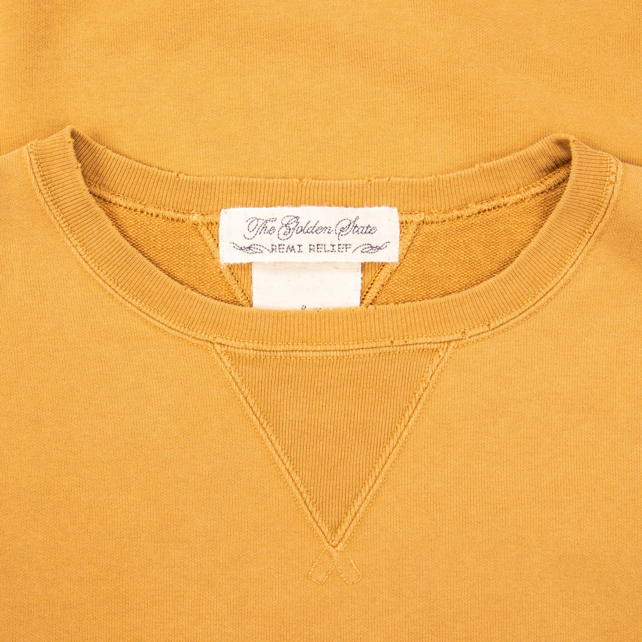 Remi Relief Special Finish Sweat Crew Neck Golden Brown