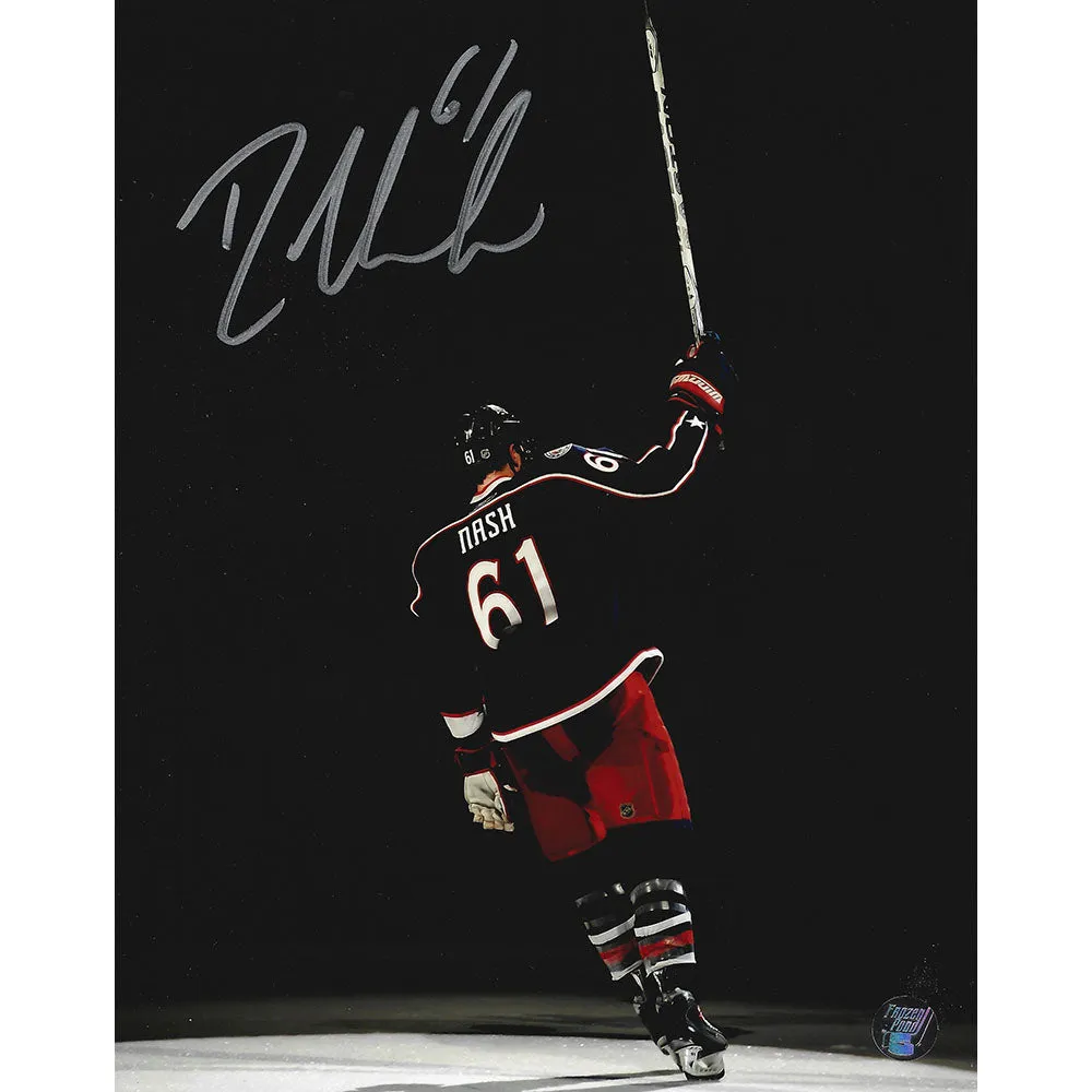 Rick Nash Autographed Columbus Blue Jackets 8X10 Photo (Spotlight)