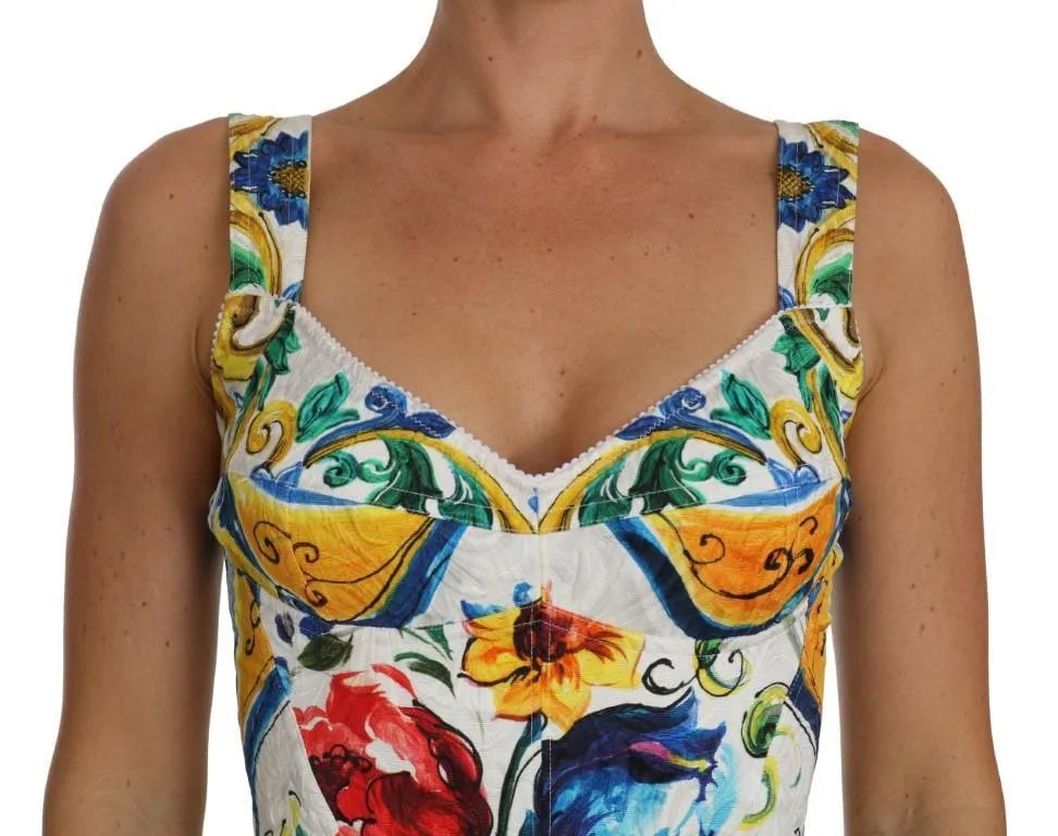 Romper Bodysuit Majolica Print Dress