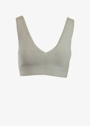 ROSE BRALETTE TOP - CEMENT GREY