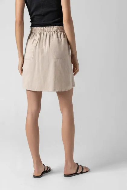 Round Hem Skirt | Flax