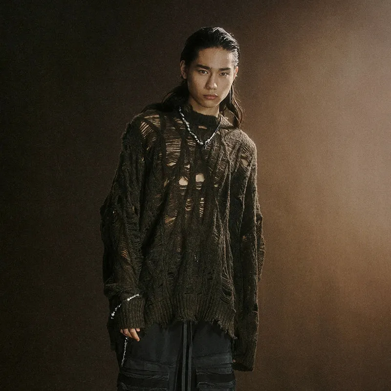 Rover Distressed Knit Sweater