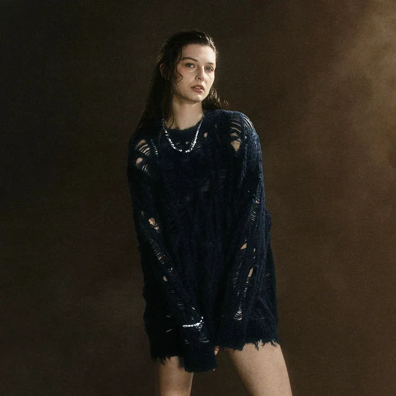 Rover Distressed Knit Sweater