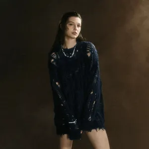 Rover Distressed Knit Sweater