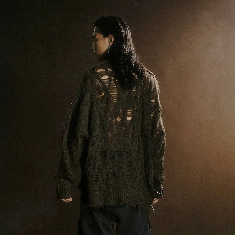Rover Distressed Knit Sweater