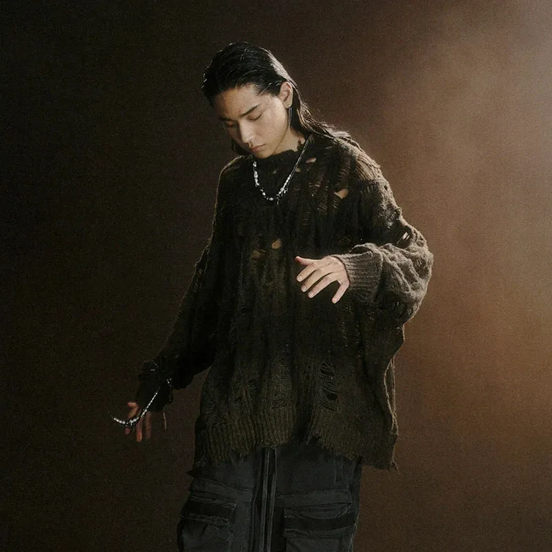 Rover Distressed Knit Sweater