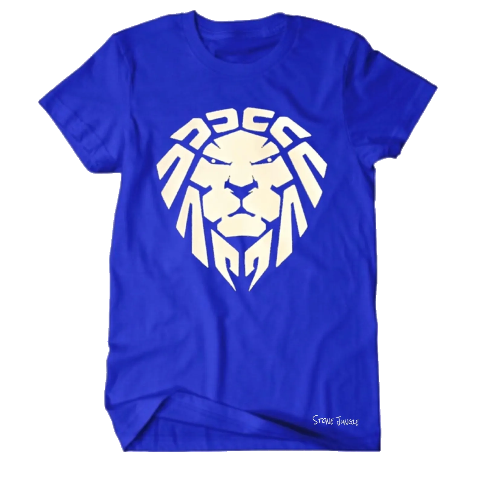 ROYAL BLUE WITH WHITE LION TEE