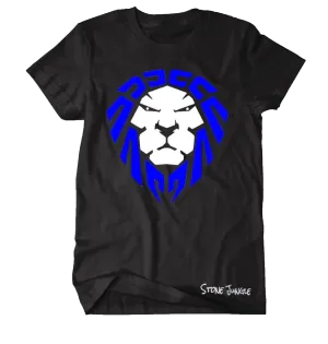 ROYAL/WHITE LION BLACK TEE