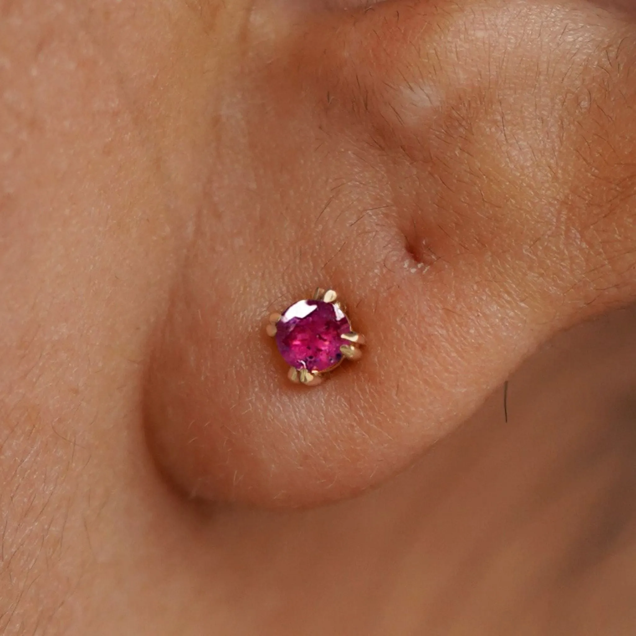 Ruby Earring