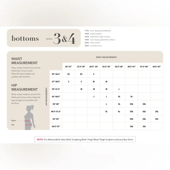 Ruby Ribbon | On the Waist Thigh Slimmer, in Black, #3030