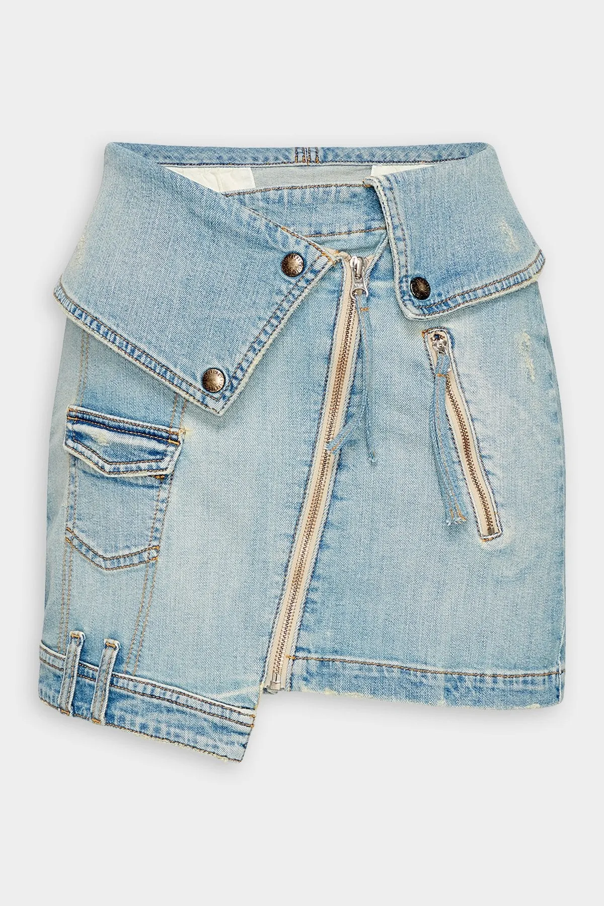 Rumor Skirt in Porcelain Blue