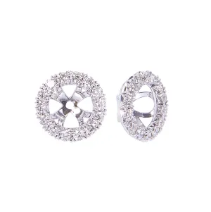 Sabel Collection 14K White Gold Diamond Earring Jackets