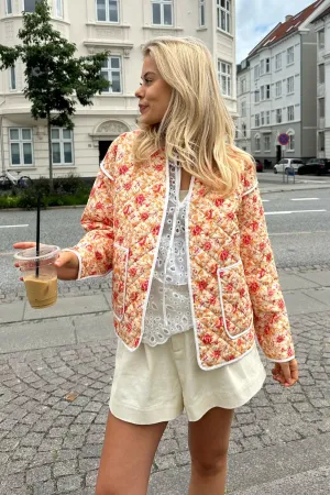 SagaIC Jakke - Lyserød Blomsterprint