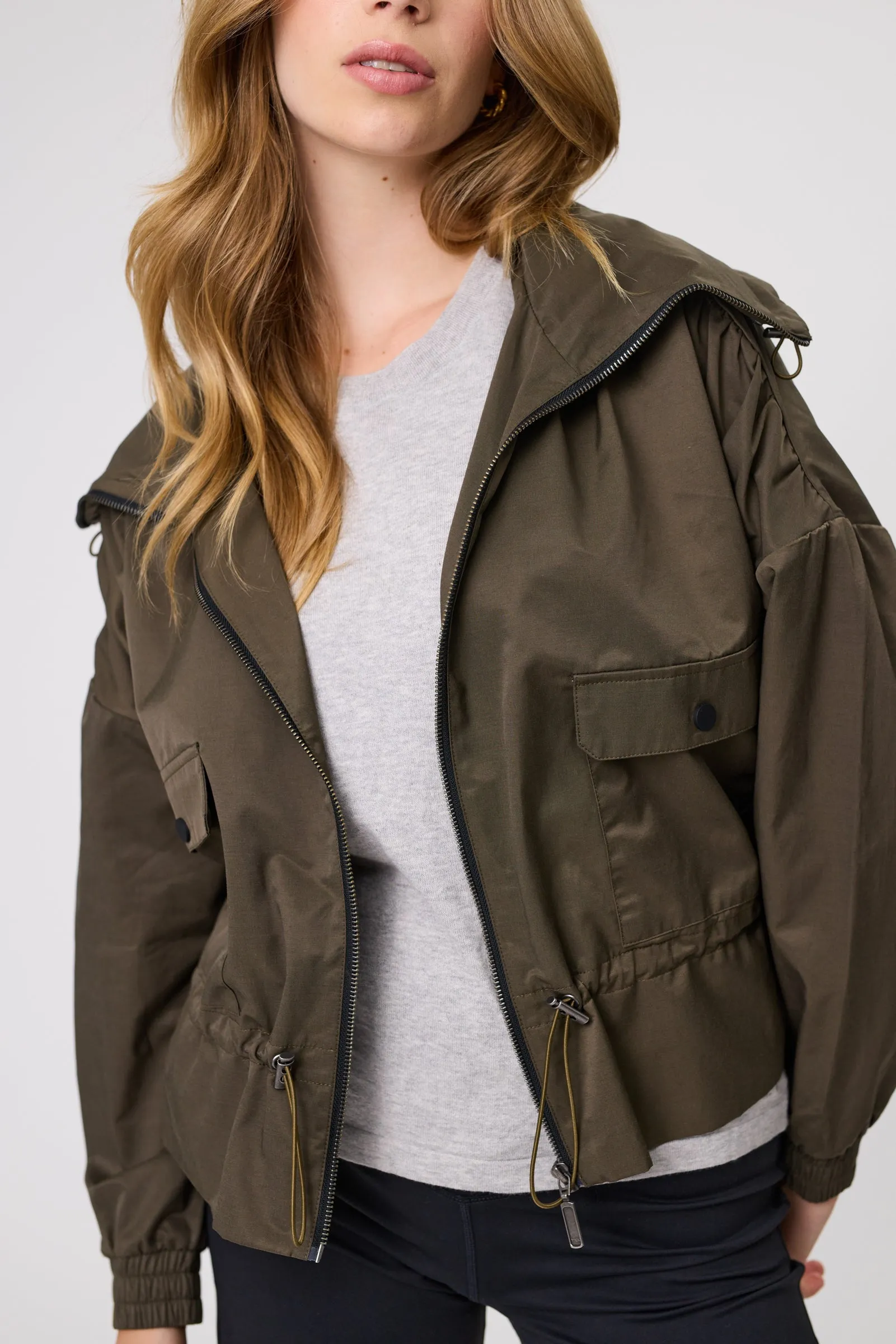 Sahara Utility Jacket - Dark Olive