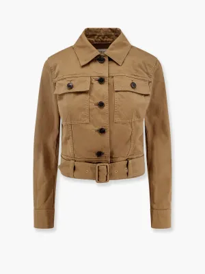 Saint Laurent Certified Cotton Cropped Jacket