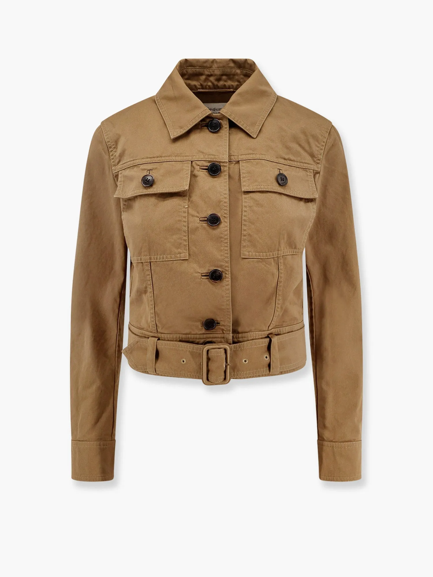 Saint Laurent Certified Cotton Cropped Jacket