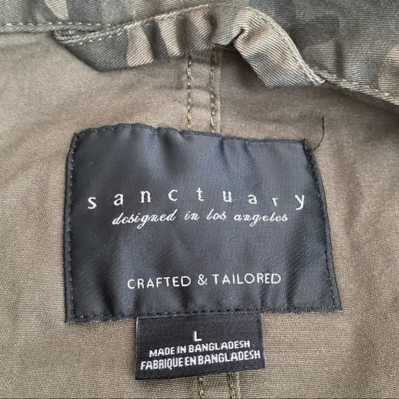 SANCTUARY Cropped Fray Hem Jacket