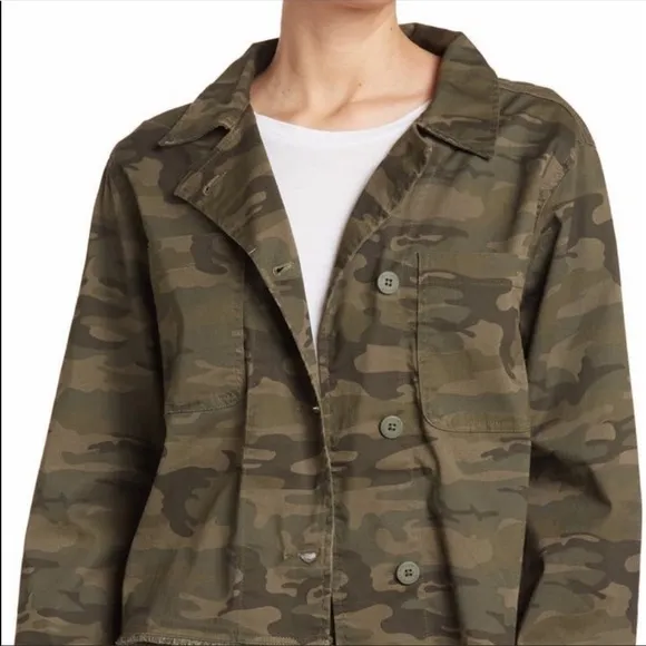 SANCTUARY Cropped Fray Hem Jacket