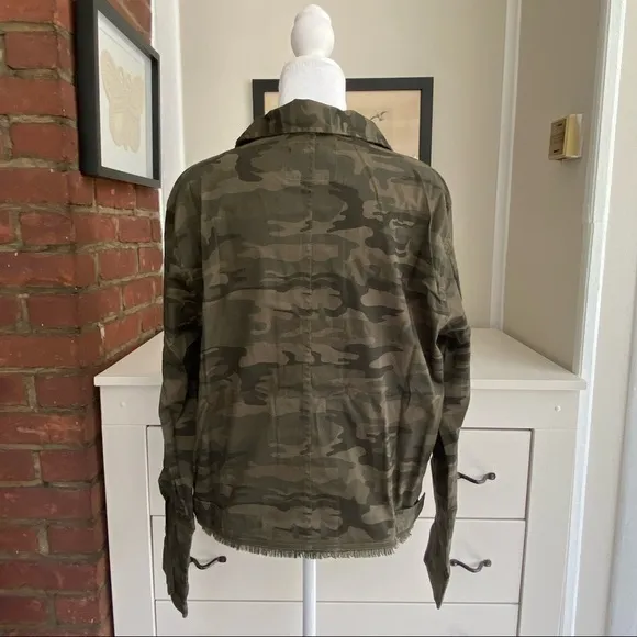 SANCTUARY Cropped Fray Hem Jacket