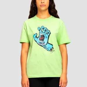Santa Cruz Screaming Hand T-Shirt Fresh Lime - Womens
