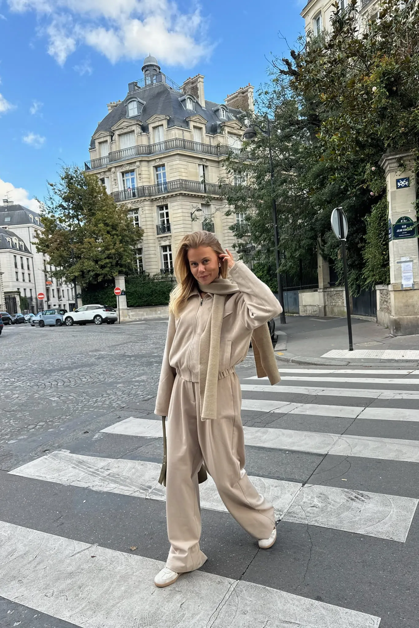 SarahIC Kort Jakke - Lys Beige