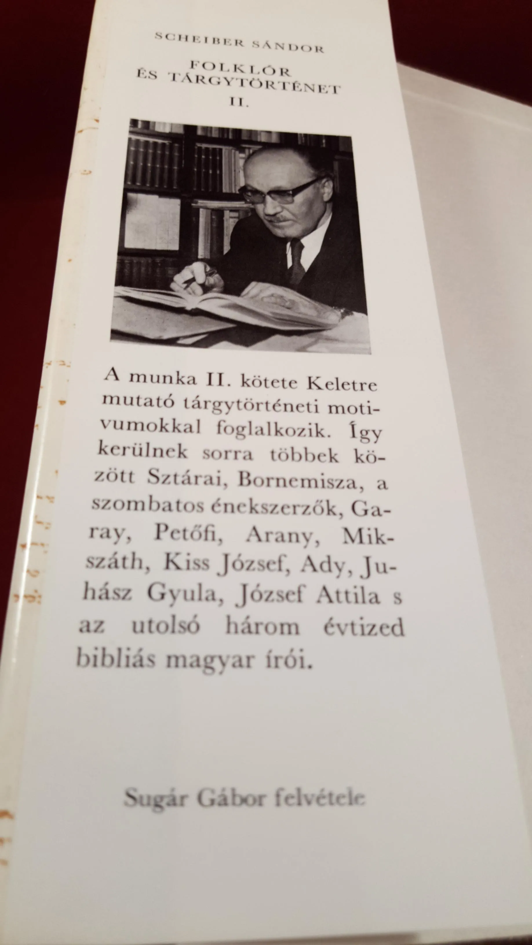 Scheiber Sandor - Folklore & History Volume I & II, Budapest 1977, Inscribed, Signed