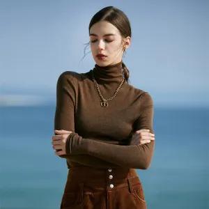 Seamless Merino Turtleneck Sweater