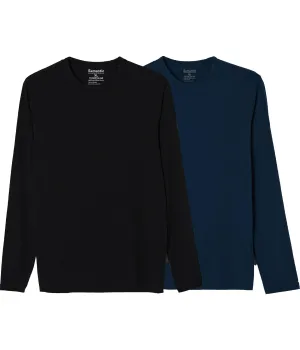 Semantic Full Sleeve Cotton T-shirt - Solid - Pack of 2