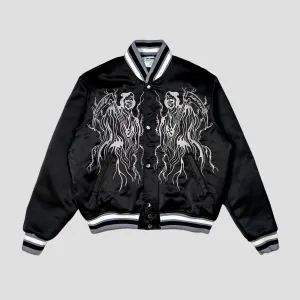 SERENITY REAPER SATIN BASEBALL JACKET