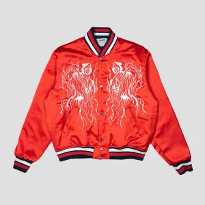 SERENITY REAPER SATIN BASEBALL JACKET