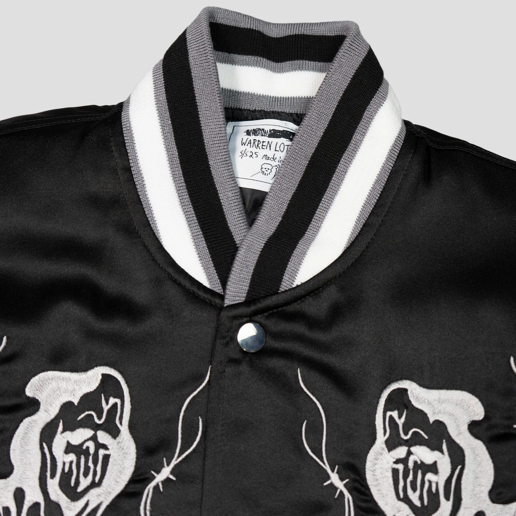 SERENITY REAPER SATIN BASEBALL JACKET