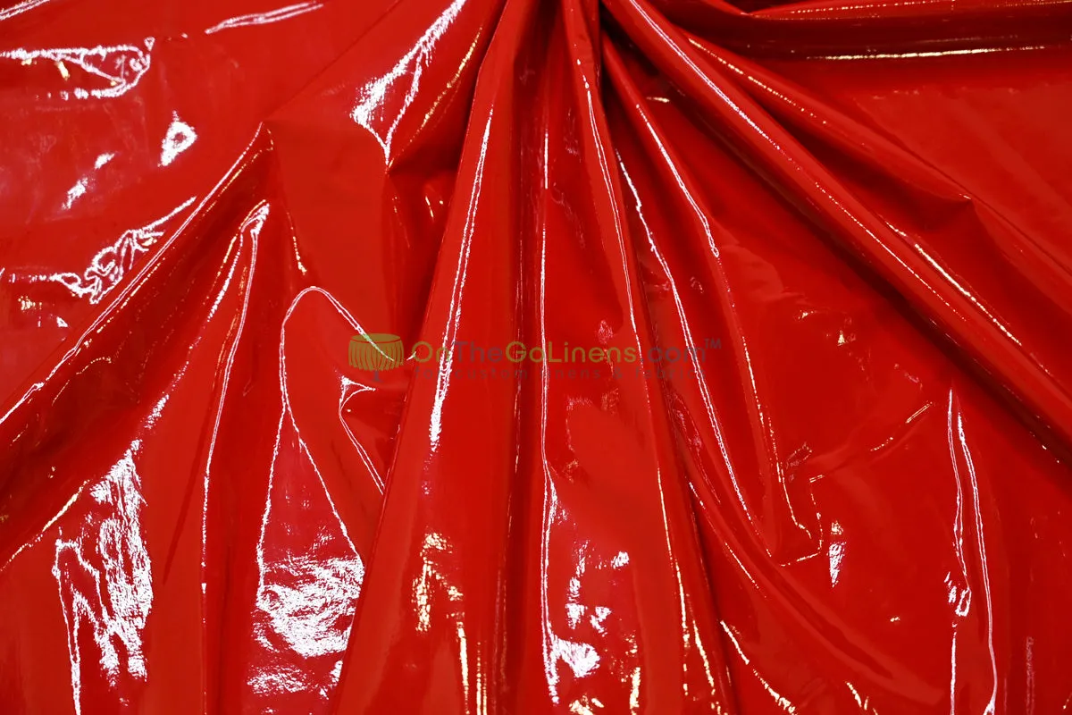 Shiny Patent Vinyl | Flexible Stretch - 94% Polyester, 6% Spandex | 60" Wide