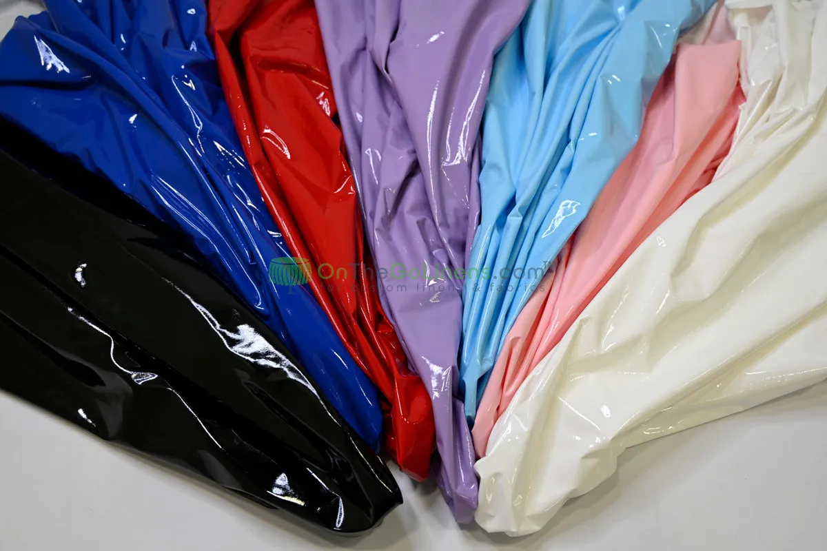 Shiny Patent Vinyl | Flexible Stretch - 94% Polyester, 6% Spandex | 60" Wide