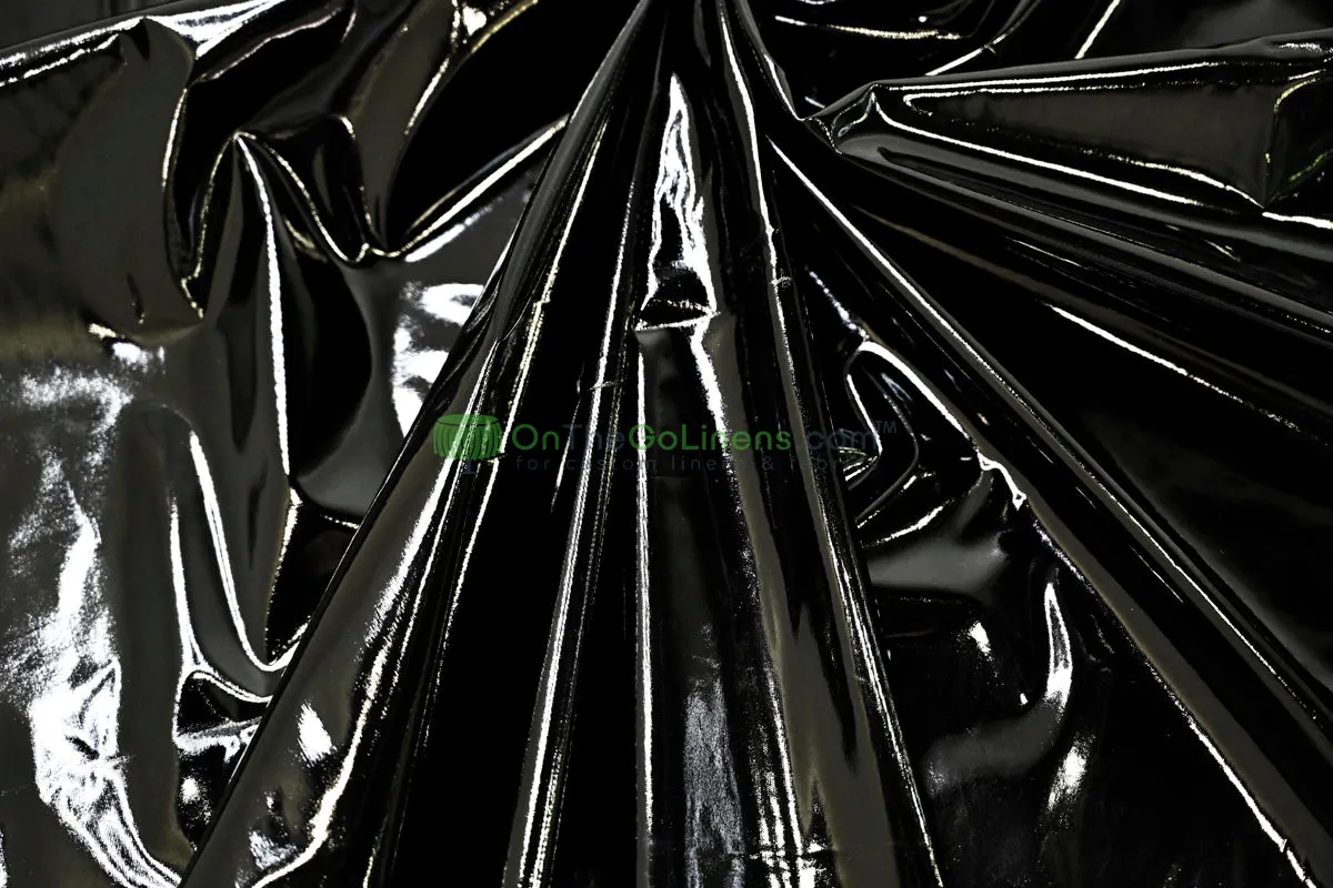 Shiny Patent Vinyl | Flexible Stretch - 94% Polyester, 6% Spandex | 60" Wide