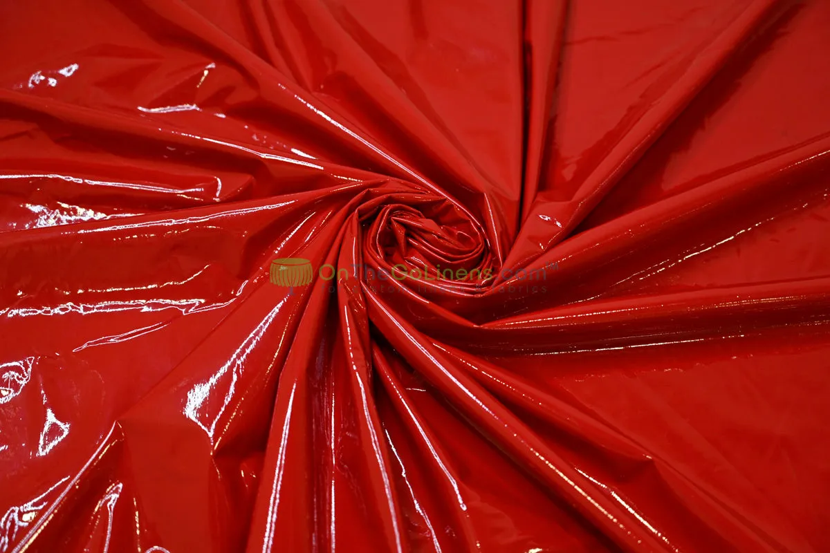 Shiny Patent Vinyl | Flexible Stretch - 94% Polyester, 6% Spandex | 60" Wide