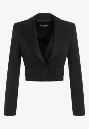Short Wool Tailored Jacket