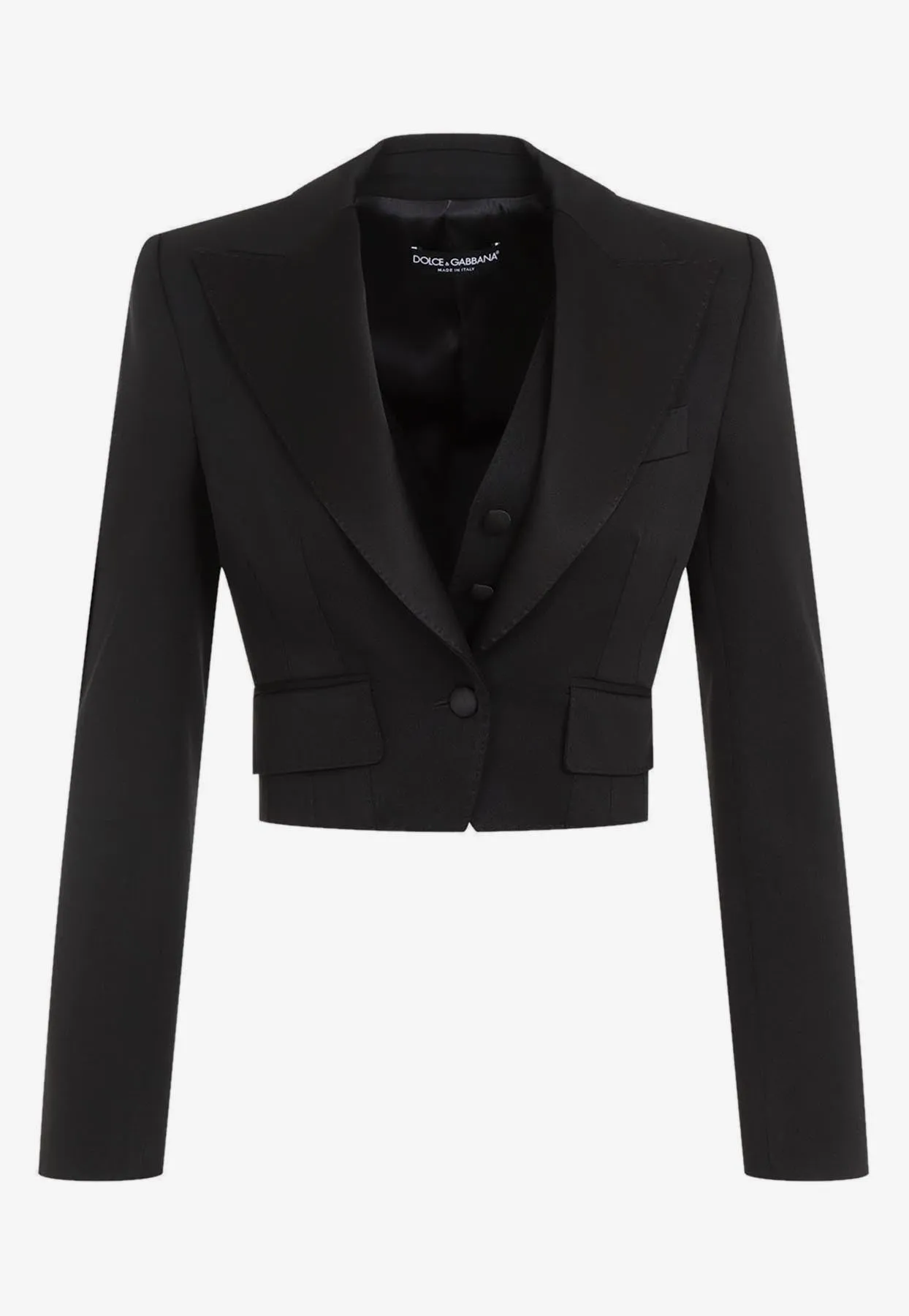 Short Wool Tailored Jacket