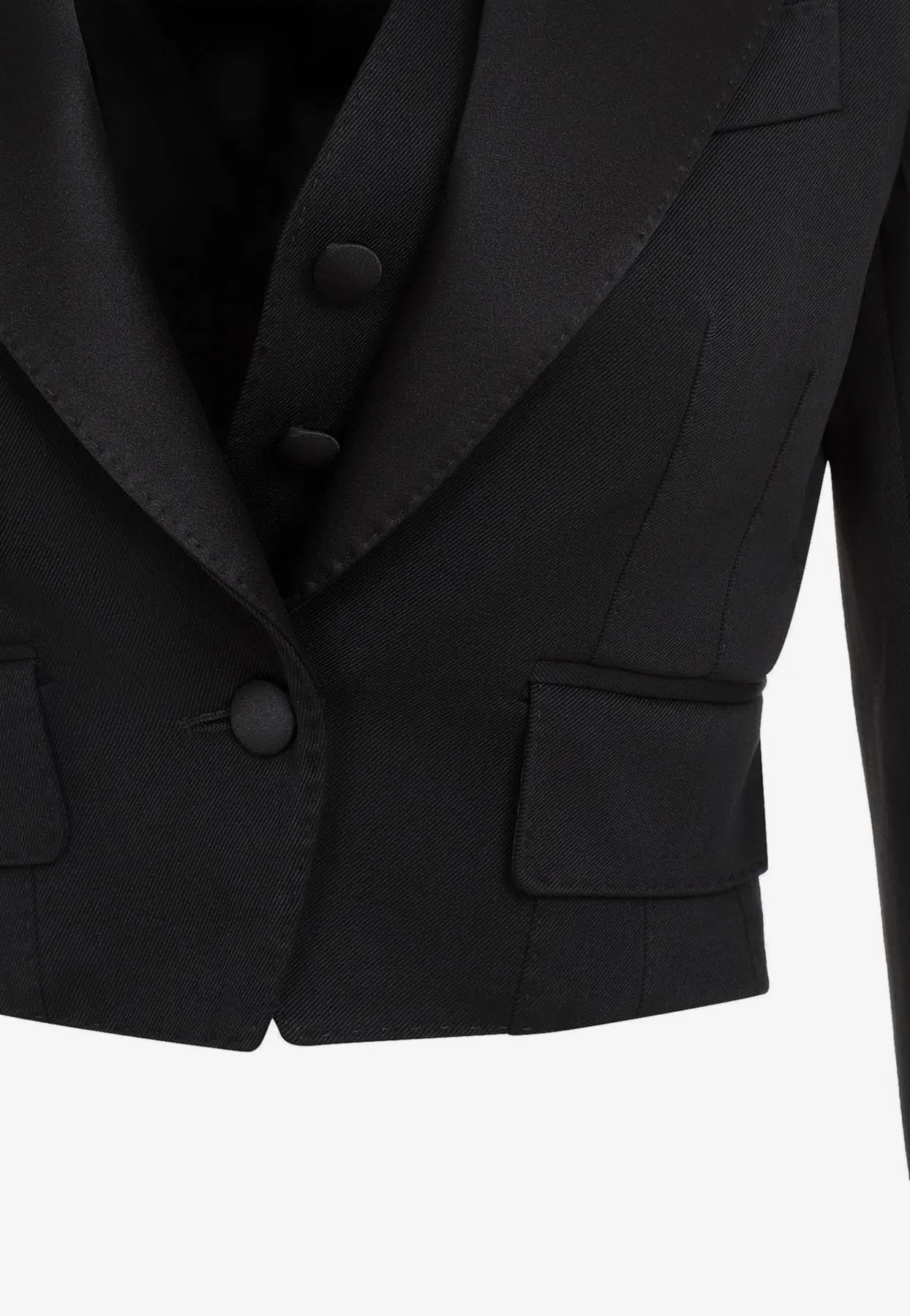 Short Wool Tailored Jacket