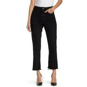 Show Me Your Mumu Black Brooklyn Distressed High Waist Cropped Jeans NEW