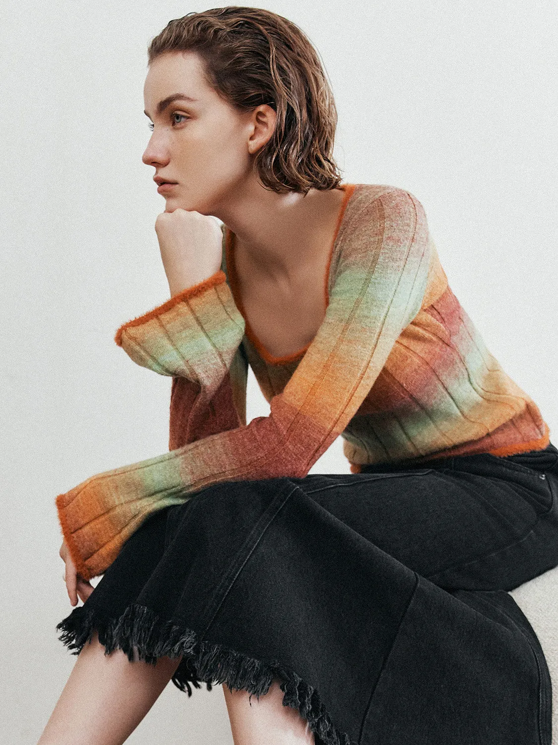 Skinny Knitted T-Shirts