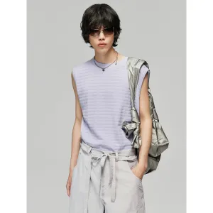Sleeveless Textured Top