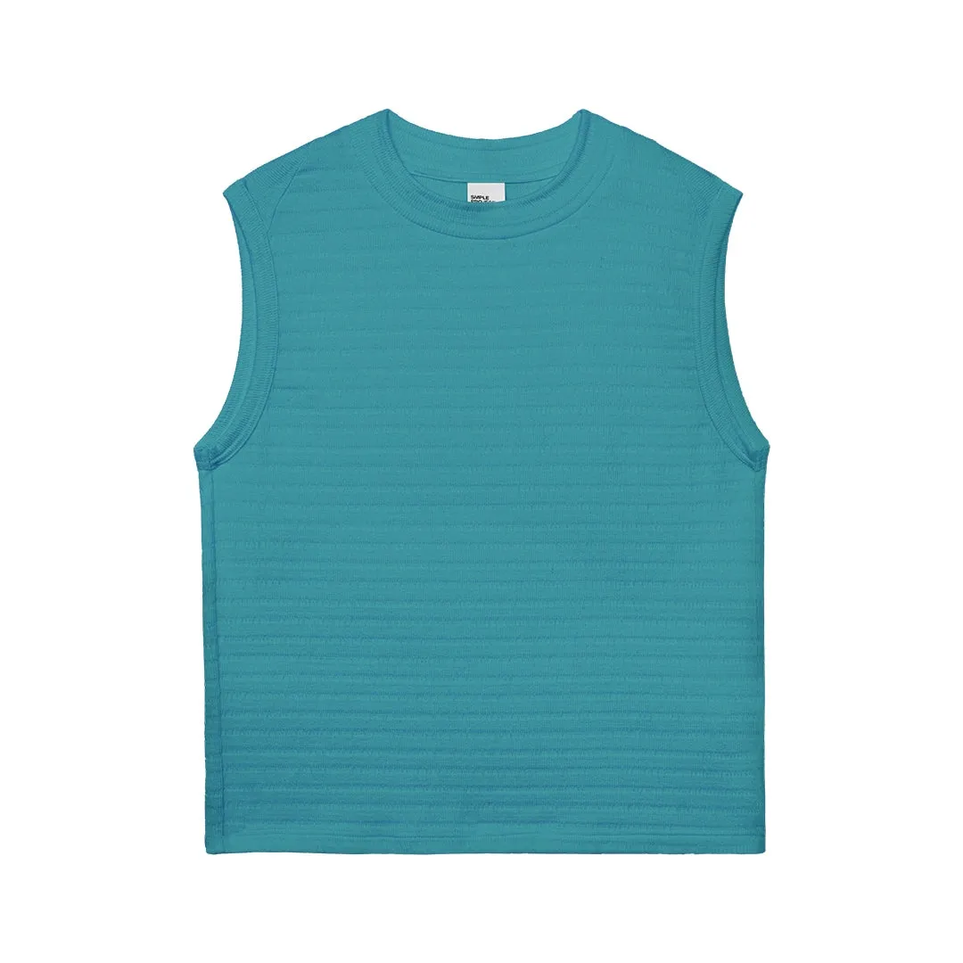 Sleeveless Textured Top