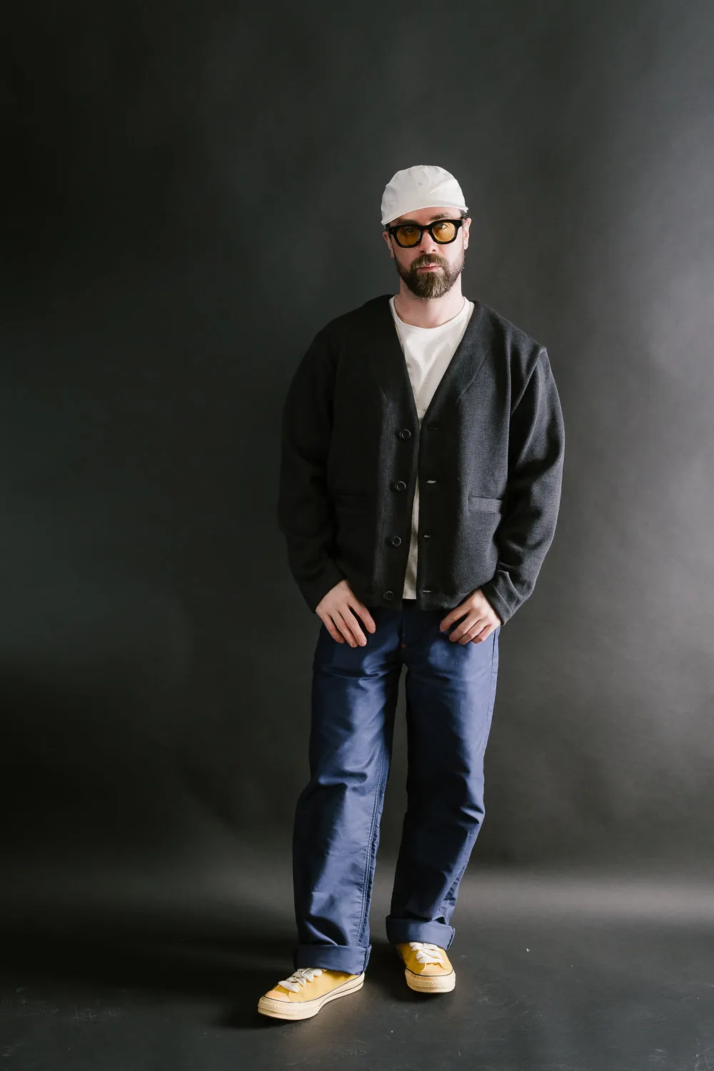 Slouchy Cardigan - Dark Charcoal